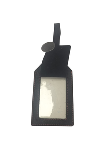 Étiquette de bagage en cuir de chèvre noir de qualité supérieure, étiquette de voyage en cuir véritable avec finition luxueuse et durable - Product Image 6