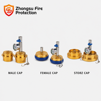 Capuchon de test de pression professionnel pour hydrant avec manomètre et soupape de décharge, raccord Storz mâle-femelle, équipement de lutte contre l'incendie, usine chinoise.