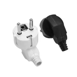 4.0mm EU Plug Adapter Rewireable Power Plug Male Electric Outlets Schuko France Germany Adapter Extension Cord Connector Plug
