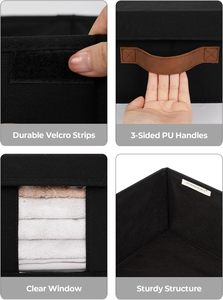 Conteneurs de rangement sous le lit avec poignées, porte-étiquettes, organisateur de placard et couvercles pour vêtements, bacs de rangement sous le lit pratiques - Product Image 5