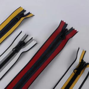 Cremallera fabricante color personalizado #5 pegamento diente resina apertura impermeable Nylon cremallera - Product Image 4