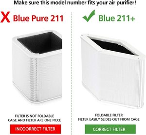 Blue Pure 211 + filtre de remplacement adapté au <span class=keywords><strong>purificateur</strong></span> <span class=keywords><strong>d</strong></span>'<span class=keywords><strong>air</strong></span> <span class=keywords><strong>Blueair</strong></span> 211 + avec filtre à charbon actif pliable - Product Image 4