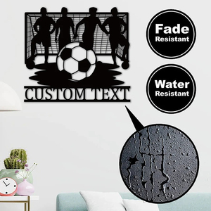 Silhouettes métalliques décoratives murales personnalisées sur le thème <span class=keywords><strong>du</strong></span> football mondial pour la zone des supporters de football, décoration personnalisée - Product Image 3