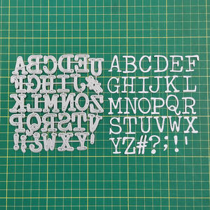 Matrices de découpe alphabet en gros, matrices de découpe métalliques personnalisées en acier au carbone pour <span class=keywords><strong>scrapbooking</strong></span> et fabrication de cartes - Product Image 1