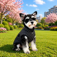 Veste de luxe en coton pour chien, prête à être expédiée, écologique, couleur unie, avec capuche, manteau d'hiver pour grands chiens, fabricant en gros