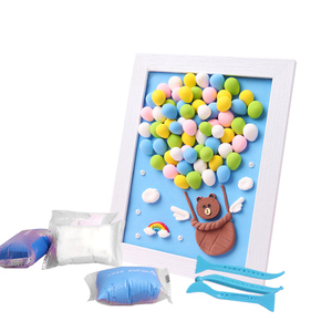 Trẻ em DIY Starter Kit với gấu bóng đất sét khung ảnh mô hình điêu khắc công cụ cho playdough & Slime cho bé trai và bé gái - Product Image 1