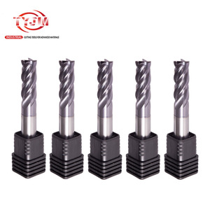 Tyjm Hrc65-70 tùy chỉnh ODM OEM tatisin tráng rắn <span class=keywords><strong>Carbide</strong></span> 4-Flute vuông phay Cutter CNC <span class=keywords><strong>endmill</strong></span> cho không gỉ - Product Image 1