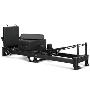 CZFIT Reformer de Pilates Plegable Multifuncional Ajustable de Aluminio Negro para Ejercicios de Yoga y Pilates, para Uso en Casa y Estudio - Product Image 1