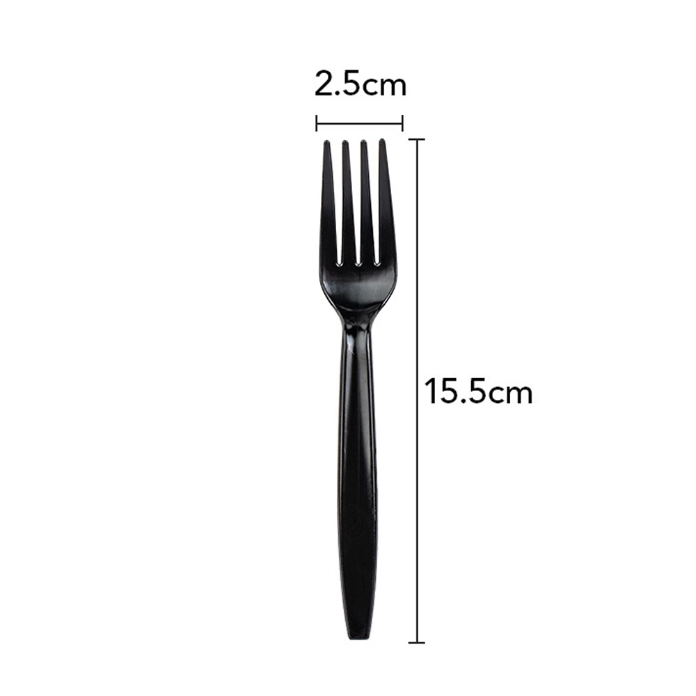 Fourchette noire 10 1 paquet