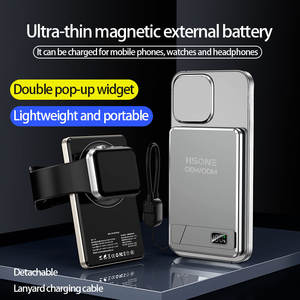 Banque d'alimentation magnétique Hisone Mini pour Oppo N5, design ultra fin, 10000mAh, charge rapide, charge sans fil, modèle F18 - Product Image 3