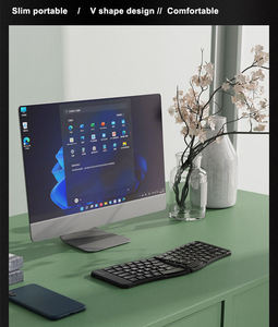 China Keyboard Fold Ergonomic Portable Folding <b>Mini</b> Wireless Travel Keyboard for <b>windows</b> Ios Android Tablet Smartphone - Product Image 4