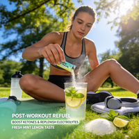 Poudre d'électrolytes Keto MCT en stick OEM ODM pour le soutien de la cétose et l'hydratation, personnalisable