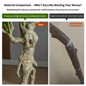 Meistverkaufter UV-beständiger Künstlicher Blumenstaukelbaum aus Kunststoff mit Rosa Blüten für Geburtstag, Heim- und Ladendekoration - Product Image 5