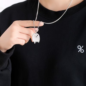 Collana Girocollo Unisex in Acciaio Inossidabile con Ciondolo a Plettro Dorato Trendy Ghost Bc Nameless Ghoul Cosplay, Accessori Gioielli - Product Image 6