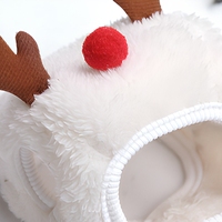 Costume de Noël pour chien et chat, avec chapeau et bavoir, en polyester, tenue festive, Chine