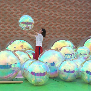 Indoor Advertising Decoration Giant Silver Inflatable Mirror Ball Reflective <strong>Balloon</strong> for Festival Party Stage Show Nightclub - Product Image 2