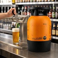 Fût de bière réutilisable en plastique HDPE de 30 L (8 gallons) de qualité alimentaire, pressurisé, pour brasserie, bar, vente en gros