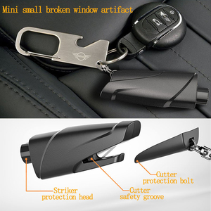 Marteau de sécurité miniature pour voiture, matériau ABS, kit de sauvetage d'urgence avec coupe-ceinture de sécurité, grande force d'impact, garantie 1 an - Product Image 4