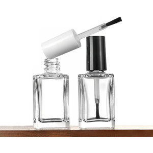 Nhà máy bán rõ ràng <span class=keywords><strong>Glass</strong></span> Nail Polish chai <span class=keywords><strong>5ml</strong></span> 6ml 10ml 15ml Công suất rỗng và bơm lại với nắp và bàn chải - Product Image 4