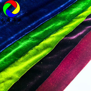 Lujo puro 100% terciopelo de seda 54 "<span class=keywords><strong>tela</strong></span> de color sólido cepillado de fábrica de China para vestido de bufanda y ropa - Product Image 2