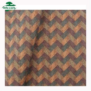 INFOCORK Anti Moho Correas antiestáticas Impreso Portugal Real Cork TC Tela Hoja <span class=keywords><strong>de</strong></span> cuero <span class=keywords><strong>para</strong></span> la fabricación <span class=keywords><strong>de</strong></span> bolsos - Product Image 2