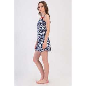 Top ovalado para mujer con tirantes de cuerda y falda estilo Biblic con lazo - Product Image 2