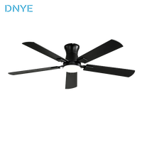 Ventilateur de plafond moderne de 52 pouces, faible consommation d'énergie, télécommande - Style minimaliste nordique, vitesse variable - Ventilateur de plafond électrique avec lumière