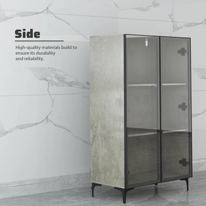 Lemari Pajang Kaca 3 Tingkat Dengan Lampu LED - Product Image 6