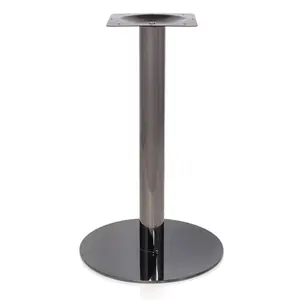 Modern Black Dining Table Legs Commercial Furniture Metal Steel Coffee Side Tube Table Base