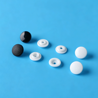 Boutons-pression ronds en plastique à dos plat, écologiques, sans nickel, de haute qualité 1616 T3 T5 T8 pour vêtements et sacs en PVC
