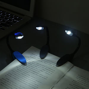 Lampes de lecture LED Mini Portable Flexible Clip-On Bright Book Reading Night Lamps for PC Laptop Notebook Travel Bedroom Book Reader - Product Image 2