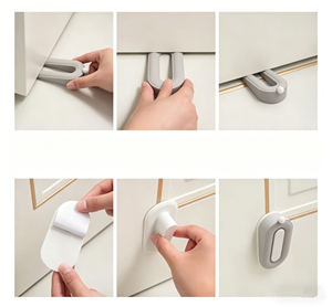 Fermaporta in Silicone a Forma di Ciambella, Antiscivolo e Antiurto, per Protezione Porte di Camera da Letto, Bagno e Cucina - Product Image 3