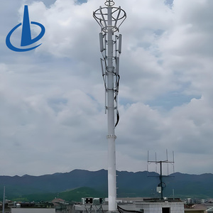 Thép mạ kẽm monopole cho 5g ăng-ten lò vi <span class=keywords><strong>s</strong></span>óng Viễn Thông đơn ống thông tin liên lạc điện thoại di động tín hiệu mast tháp phụ kiện - Product Image 4