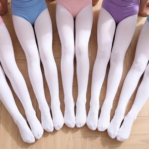 ถุงน่องบัลเลต์มืออาชีพ สีขาว ระบายอากาศได้ดี ยืดหยุ่นได้ มีสีให้เลือกสำหรับการฝึกซ้อมและการแสดง - Product Image 1