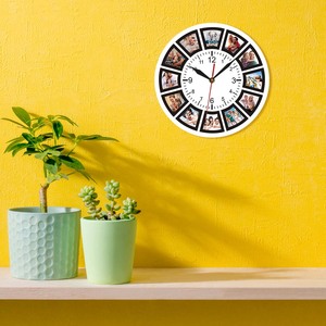 Créez votre propre <span class=keywords><strong>collage</strong></span> personnalisé de 12 photos, horloge murale personnalisée Instagram, horloge murale personnalisée avec photos de famille imprimées, horloge murale - Product Image 3
