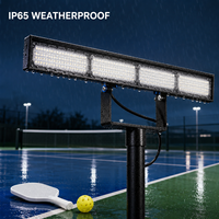 Projecteur LED pour pickleball 300W, source lumineuse LUMILEDS, driver SUNCOM, design anti-éblouissement, IP65, 26030lm, pour terrains d'entraînement en extérieur