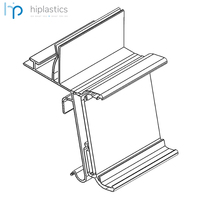 Perfil de PVC para Exhibición en Tiendas, con Riel OPHDC ESL de Hiplastics, para Etiquetas de Precio Digitales, Fácil Instalación