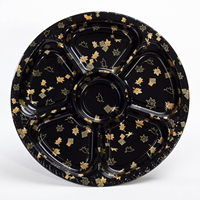 Plateau à sushi en plastique durable pour servir la cuisine japonaise pour les restaurants et la maison Bols et assiettes en plastique