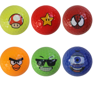 Vente en gros de balles de golf en caoutchouc à l'effigie de dessins animés en colère, 2 pièces, haute durabilité, en stock - Product Image 3