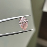 Doble Joya de Diamantes Rosados de Lujo con Certificación IGI, Corte Pera, Diamantes Cultivados en Laboratorio HPHT para Anillo de Compromiso