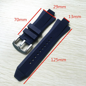 Correa de reloj de goma negra de 29mm x 13mm apta para Michael Kors Dylan MK8152 9020 9026 - Product Image 6