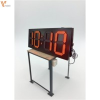 Pantalla grande de un solo lado Pantalla digital de 12 pulgadas Reloj de sincronización LED Temporizador de carrera de Cuenta regresiva impermeable para juegos al aire libre