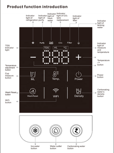 Distributeur d'<span class=keywords><strong>eau</strong></span> <span class=keywords><strong>gazeuse</strong></span> électrique intégré et purificateur RO avec chauffage intelligent en 3 secondes pour usage domestique et commercial - Product Image 3