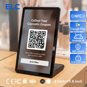 Retail POS Display L-Type Portrait Touch Screen Monitor 11 <b>Inch</b> Android 14 <b>Tablet</b> 4+64GB for Shop Payment & Promotion WL1109TV I - Product Image 1