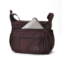 Sac à bandoulière pour femme, imperméable, léger, durable, en nylon, grande capacité, multi-poches, fonctionnel, décontracté, pour voyager