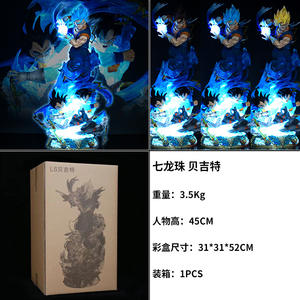 批发动漫人物Gk悟空Dbz超级赛亚人3 <span class=keywords><strong>Kamehameha</strong></span>玩具动漫聚氯乙烯动作人物动画D球模型 - Product Image 4