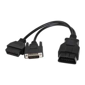 <span class=keywords><strong>Cable</strong></span> macho a hembra de 16 pines con conector DB15P obd 2 obdii y con DB15 para Escáner de diagnóstico OBD2 lector de código de falla - Product Image 1