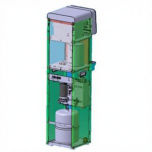 Distributeur d'eau chaude et froide électrique vertical commercial (noir/blanc) avec filtre à eau en plastique RO+PP+CTO+UDF+T33 certifié NSF - Product Image 3