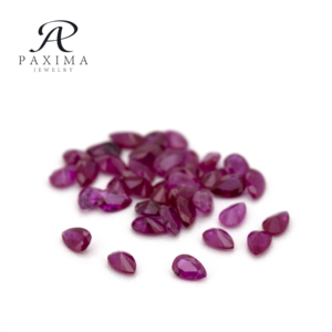 Paxima Đồ Trang Sức 5A Chất Lượng Truy Nguồn Gốc Tự Nhiên Đá Quý 2*3Mm Lê Cắt Tự Nhiên Của <span class=keywords><strong>Ruby</strong></span> - Product Image 3