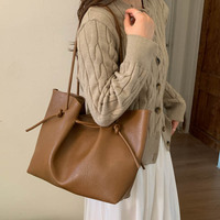 Sac à bandoulière de luxe en gros, grande capacité, sac fourre-tout tendance en cuir PU